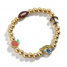 JAG Mixed Icon Pisa Bracelet GLD